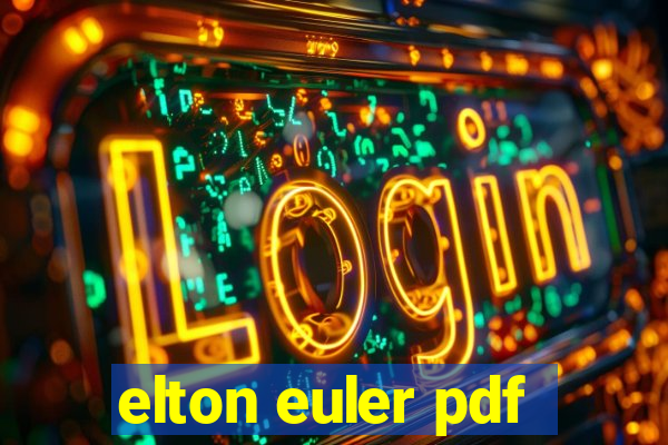 elton euler pdf